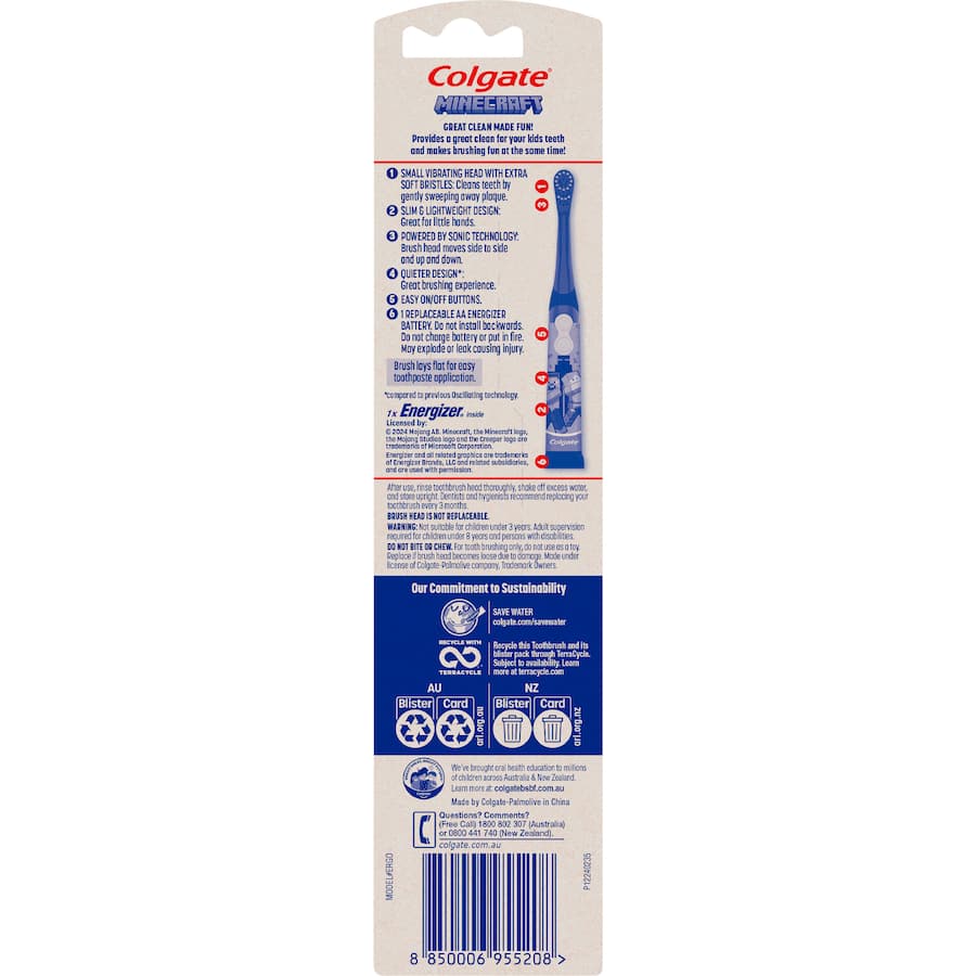 Colgate Kids Electric Toothbrush Minecraft