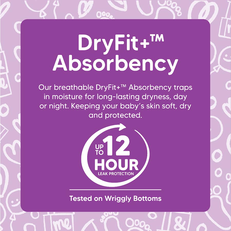 Cute & Co Nappy Pants Junior Boys & Girls 16+ Kg Size 6 28pack