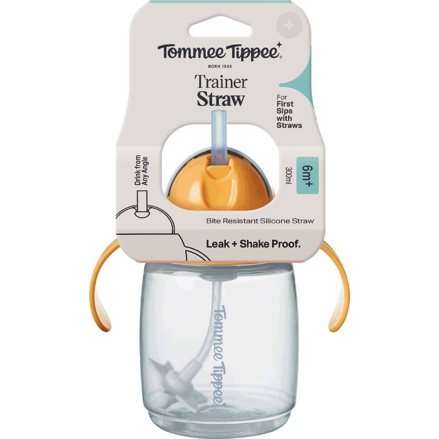 Tommee Tippee Baby Drinking Cup Trainer Straw 6m+ - 300mL