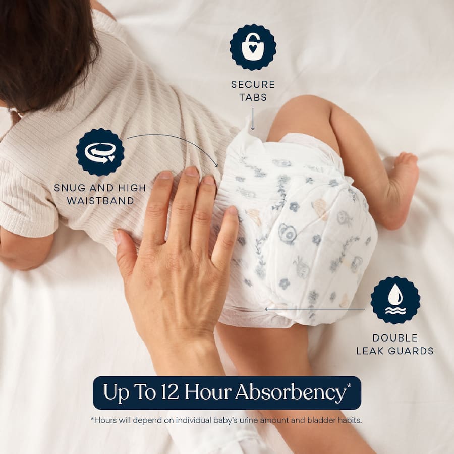 Millie Moon Newborn Nappies Boys & Girls Up To 5kg Size 1 54pack