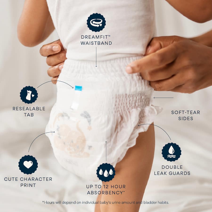 Millie Moon Luxury Nappy Pants Boys & Girls 10-15kg Size 4 32pack