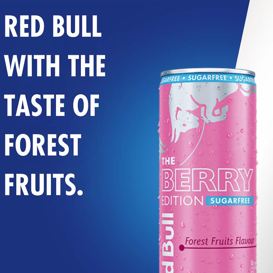 Red Bull Energy Drink Berry Edition Sugar Free Single can 473mL