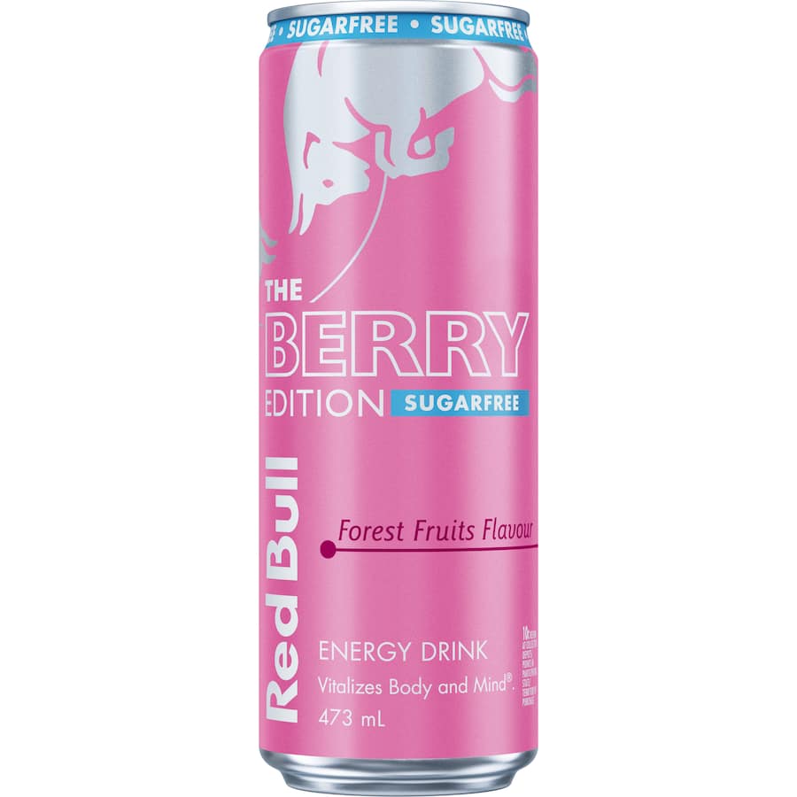 Red Bull Energy Drink Berry Edition Sugar Free Single can 473mL