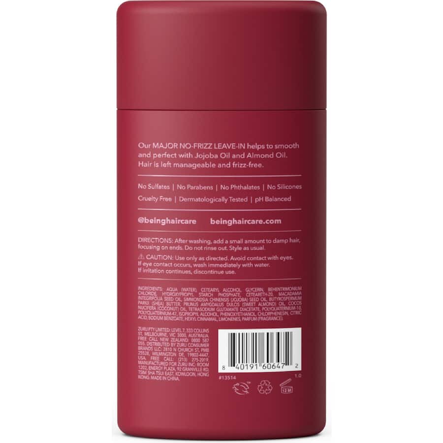 Being Major No Frizz Conditioner Smoothing Leave In 227mL