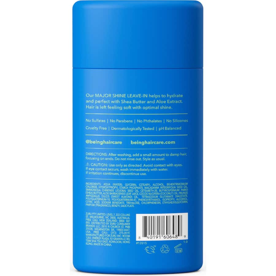 Being Major Shine Conditioner Hydrating Leave In 227mL