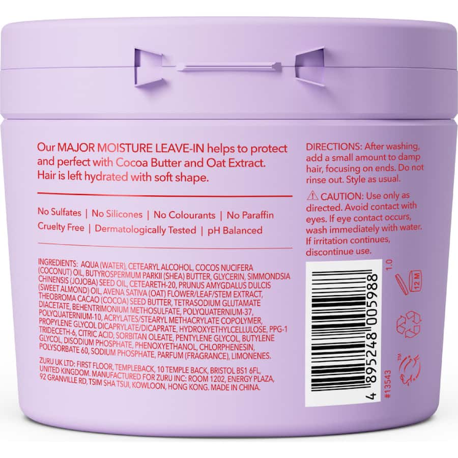 Being Major Moisture Conditioner Moisturising Leave In 354mL