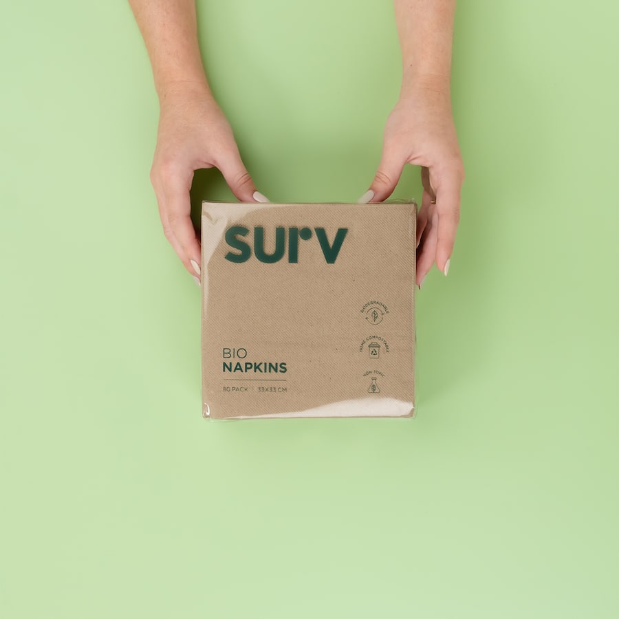 Surv Napkins Eco 2 Ply 80pack
