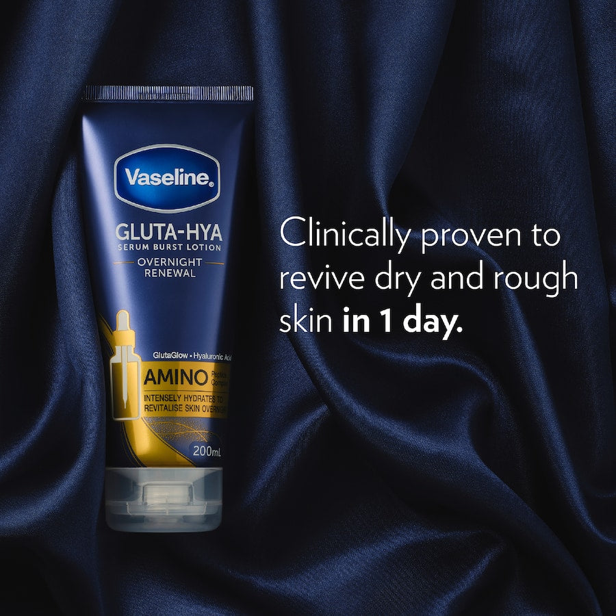 Vaseline Gluta-hya Body Lotion Overnight Renewal 200mL