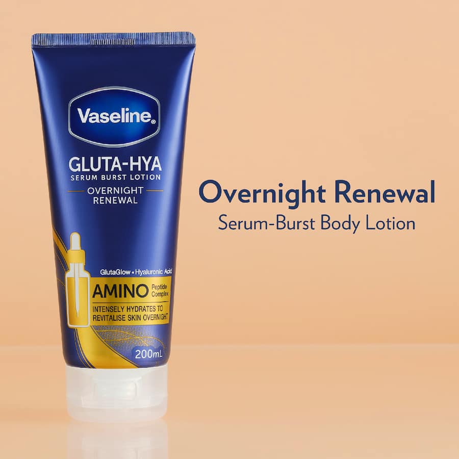 Vaseline Gluta-hya Body Lotion Overnight Renewal 200mL