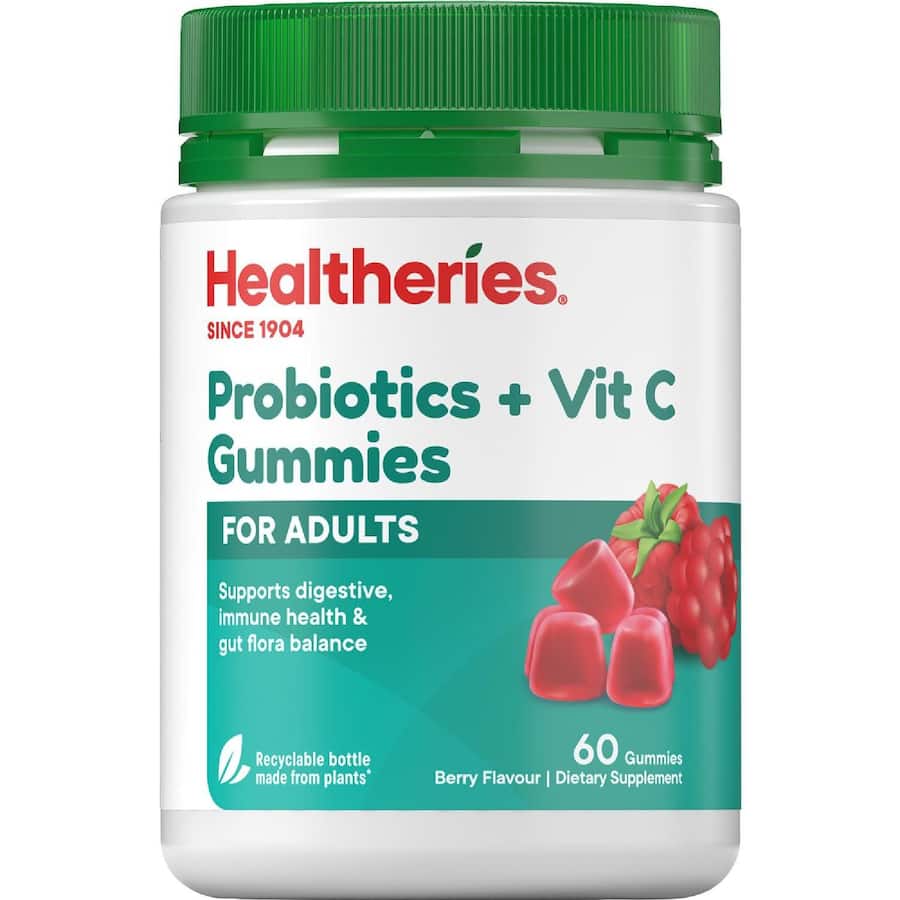 Healtheries Probiotics + Vit C Berry Gummies 60pack