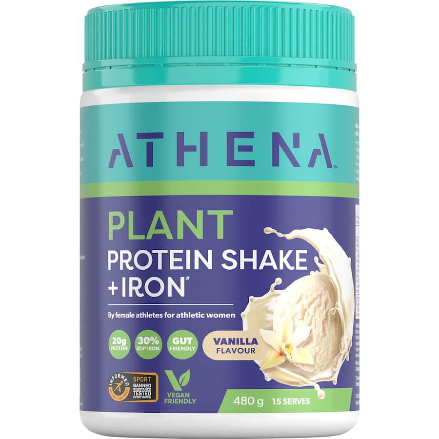 Athena Plant Protein Powder Vanilla Flavour 480g