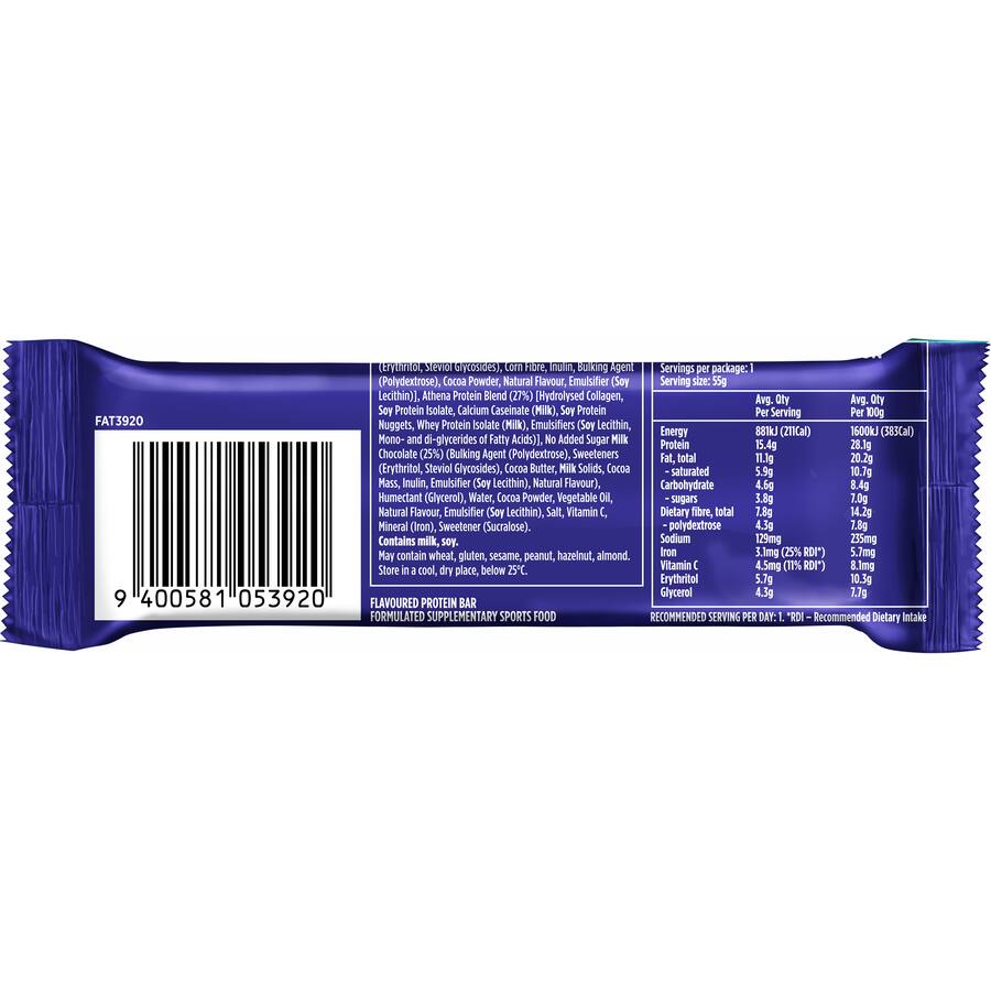 Athena Luxe Protein Bar Choc Brownie 55g