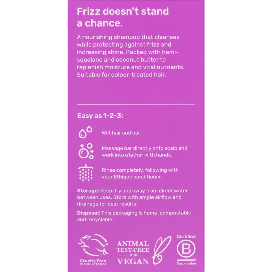 Ethique Shampoo Bar Smoothing 110g