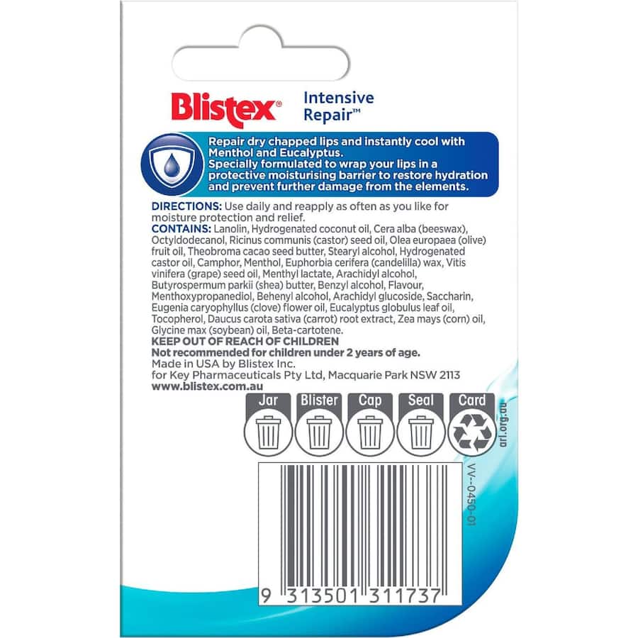 Blistex Lip Balm Intensive Repair 7g