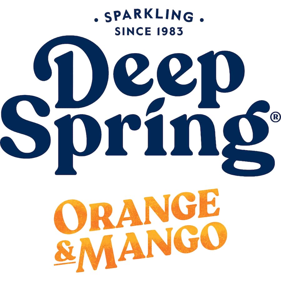 Deep Spring Soft Drink Orange & Mango 250ml cans 6pack