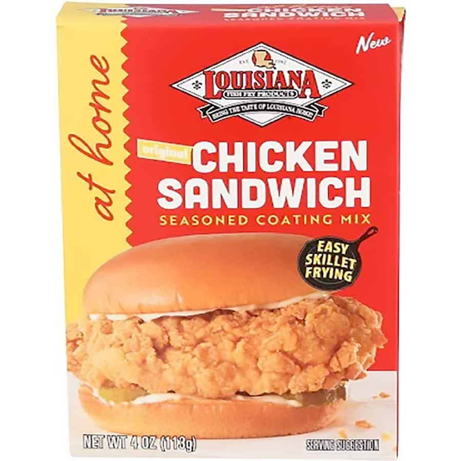 Louisiana Seasoning Chicken Sandwich Coating Mix - 113g