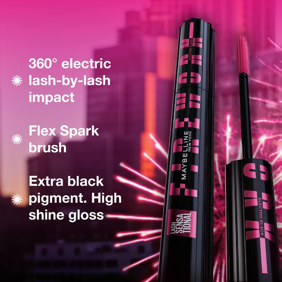Maybelline Mascara Firework Electro Black - 10mL