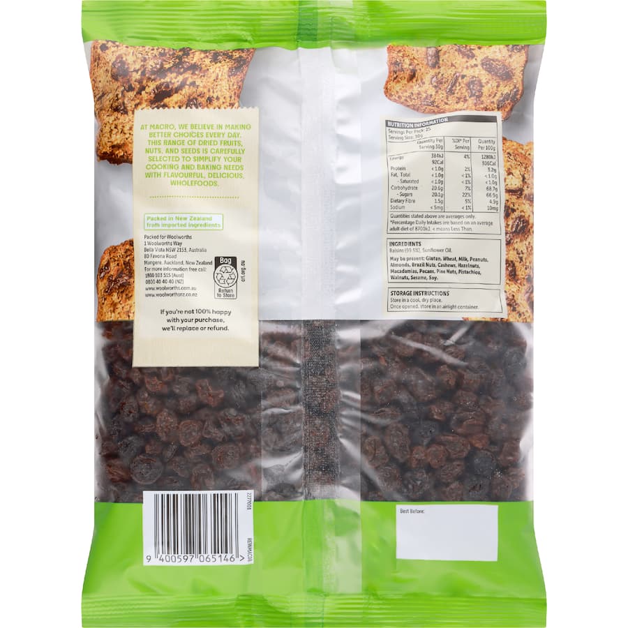 Macro Raisins - 750g