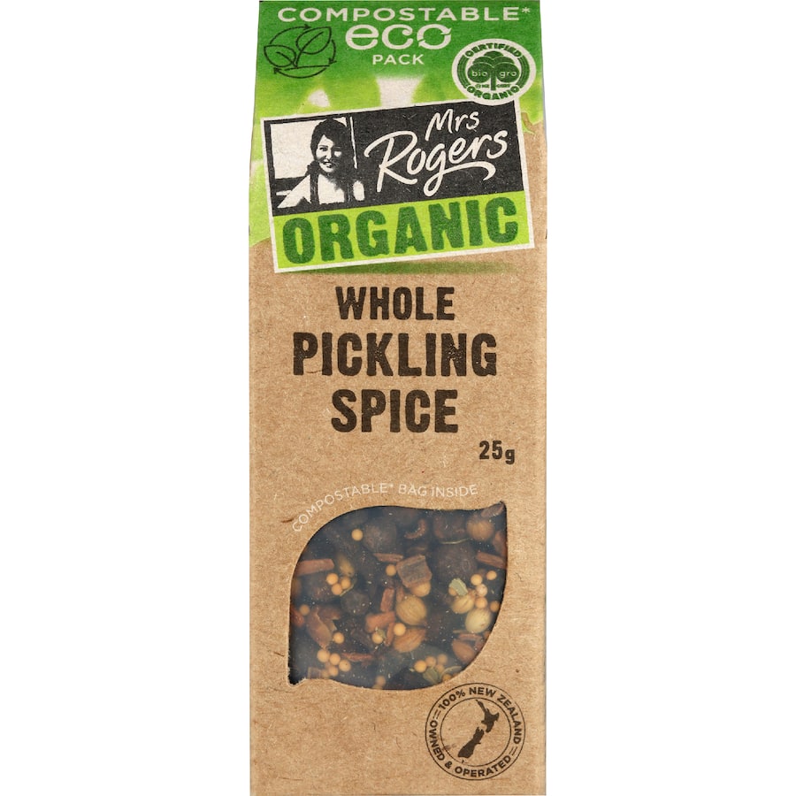 Mrs Rogers Eco Organic Pickling Spice Box 25g