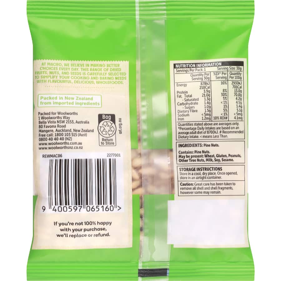 Macro Pine Nuts  - 50g
