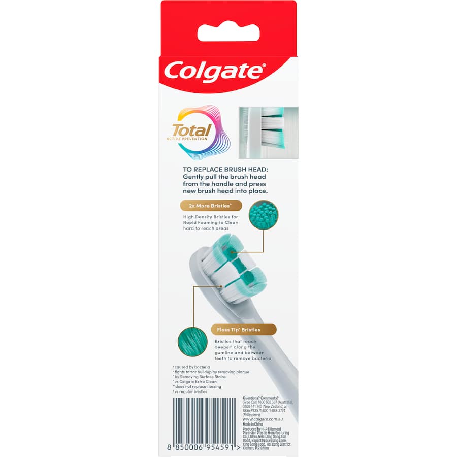 Colgate Total Battery Toothbrush Refills 2pack