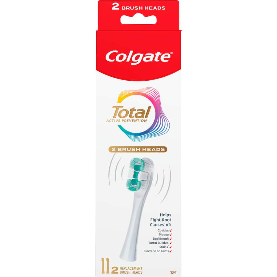 Colgate Total Battery Toothbrush Refills 2pack