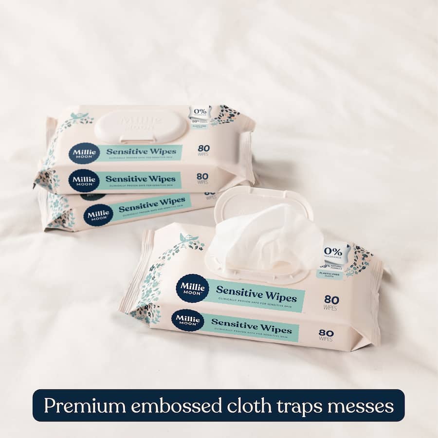 Millie Moon Baby Wipes Sensitive 80pack