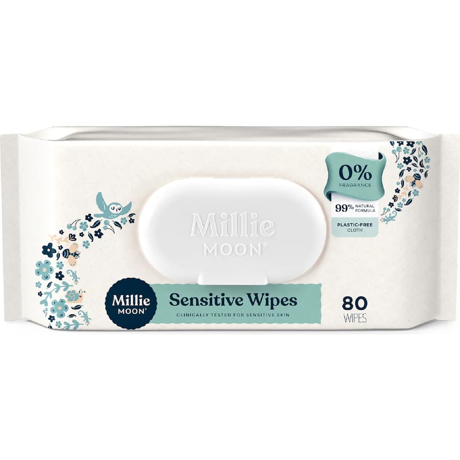 Millie Moon Baby Wipes Sensitive 80pack