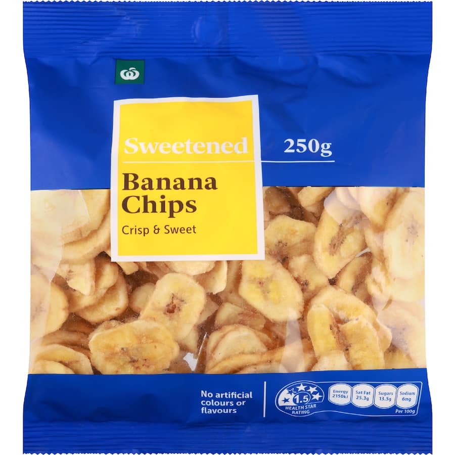 Woolworths Banana Chips - 250g
