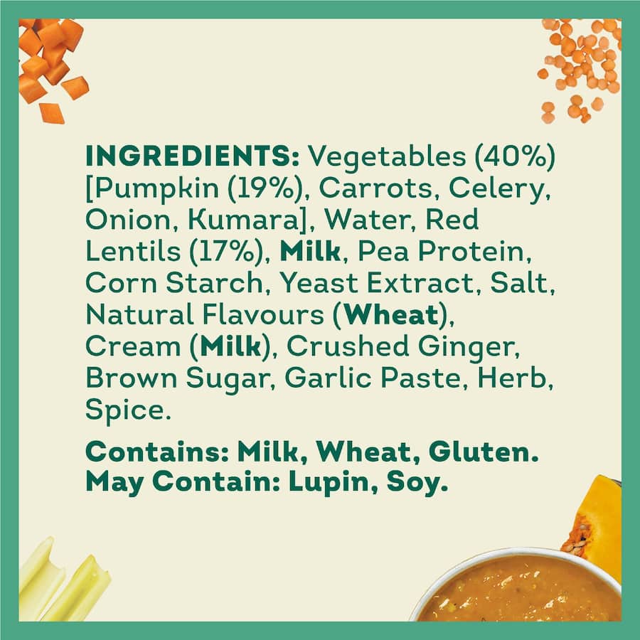 Wattie's Eat Well Soup Pumpkin & Lentil Pouch 380g