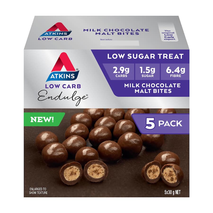 Atkins Endulge Chocolate Malt Bites Pack 5x30g