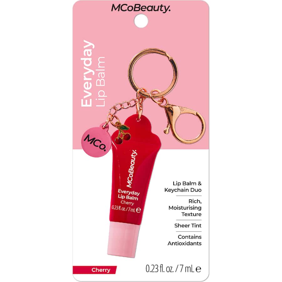 Mcobeauty Lip Balm & Keychain Duo Cherry 7mL