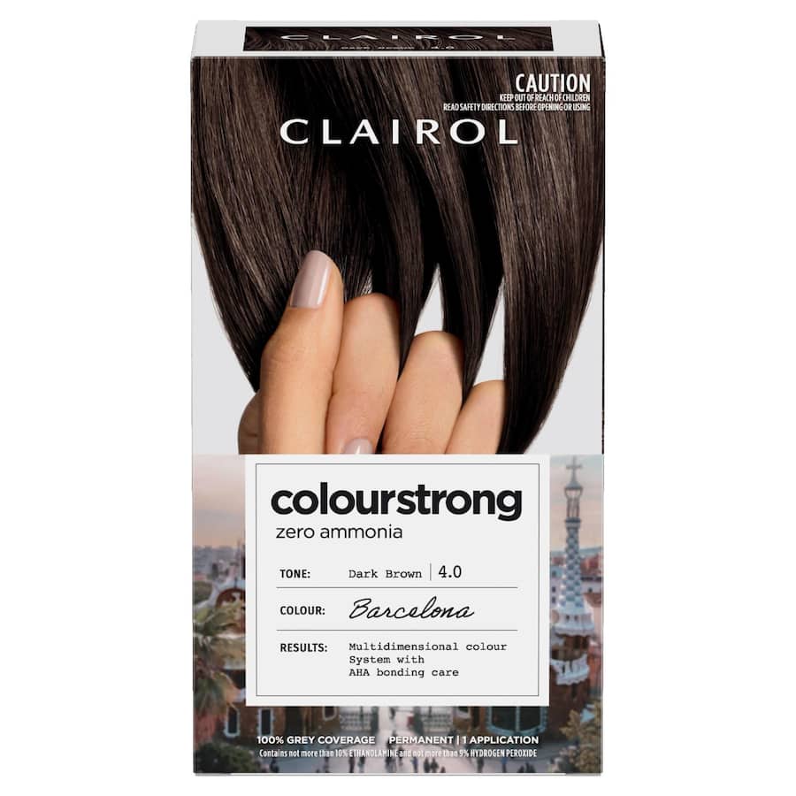 Clairol Colourstrong Hair Colour Dark Brown 4.0 1pack
