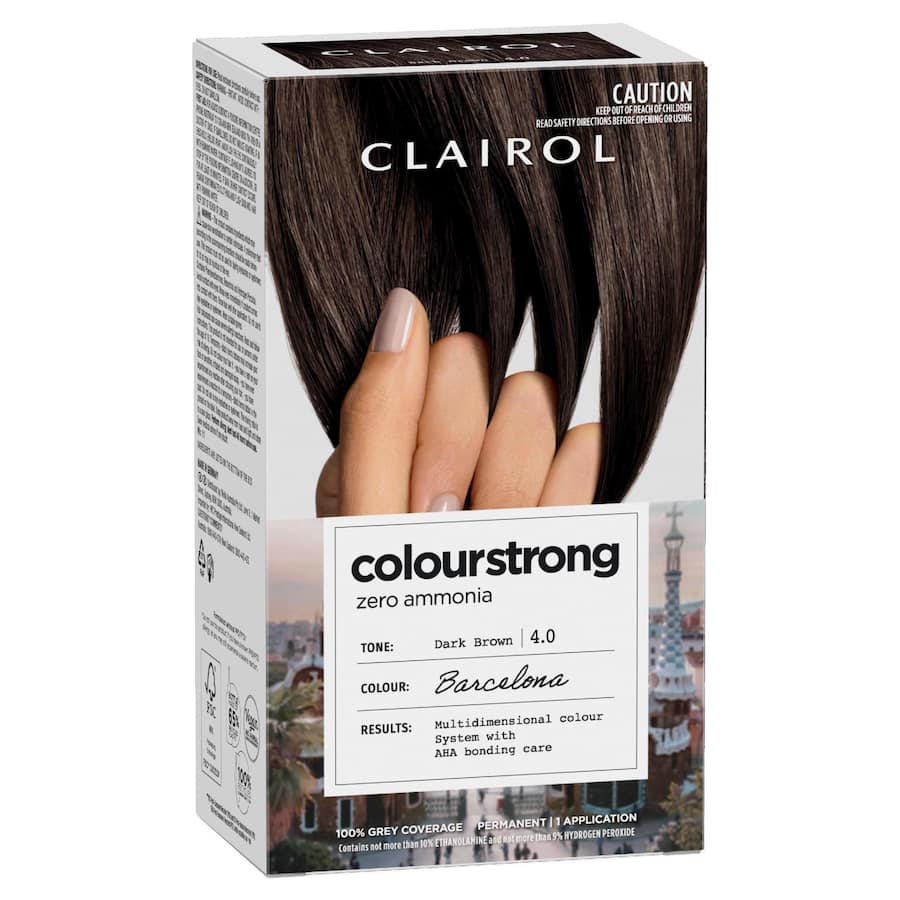 Clairol Colourstrong Hair Colour Dark Brown 4.0 1pack