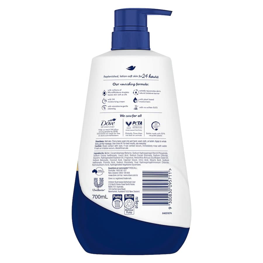 Dove Body Wash Advanced Triple Moisture 700mL