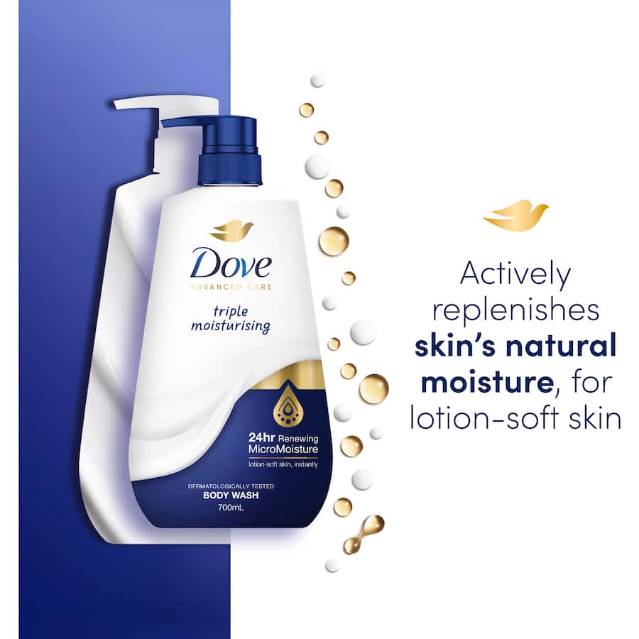 Dove Body Wash Advanced Triple Moisture 700mL