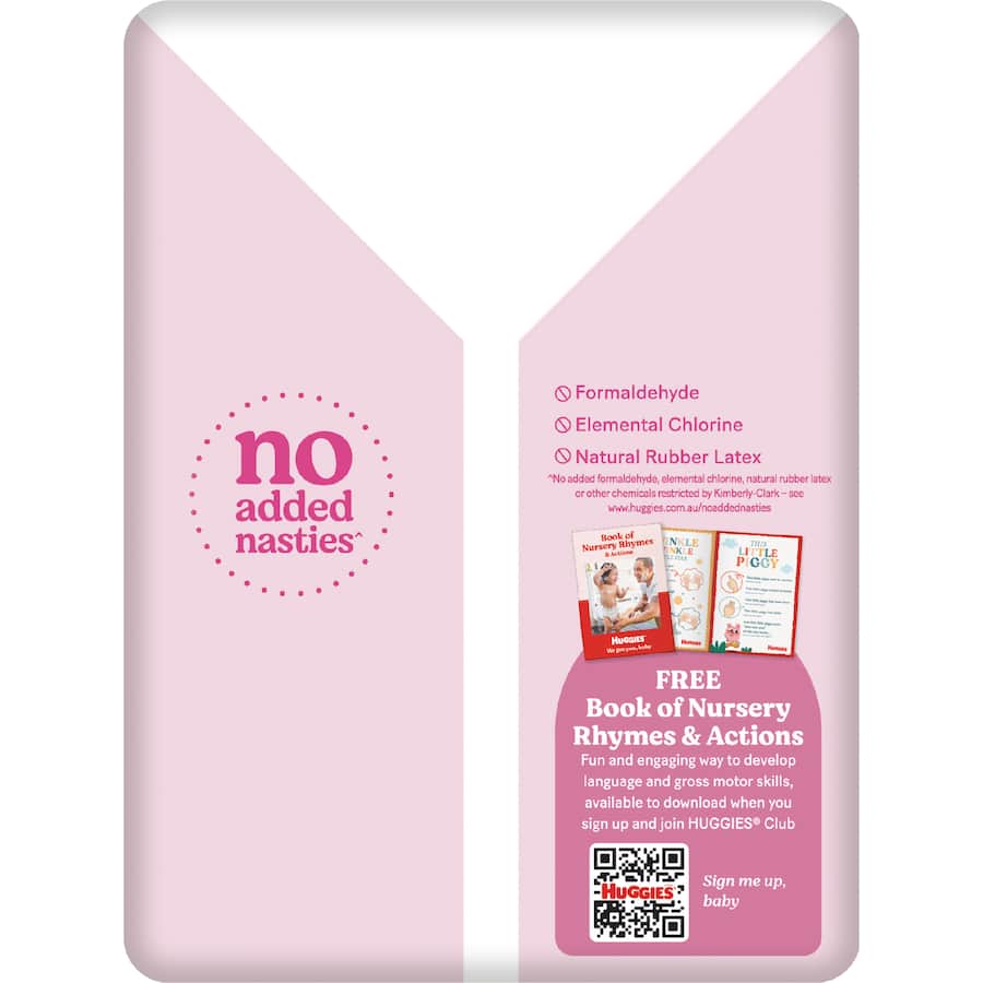 Huggies Ultra Dry Nappy Pants Toddler Girls 9-14kg Size 4 15pack