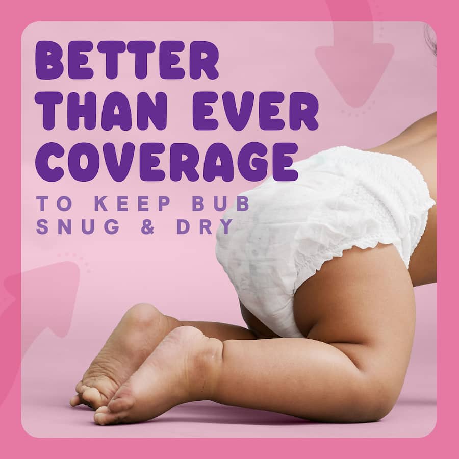 Huggies Ultra Dry Nappy Pants Toddler Girls 9-14kg Size 4 15pack