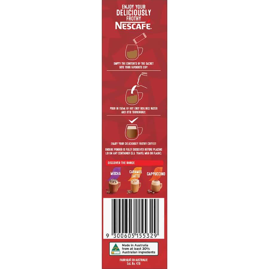 Nescafé Coffee Sachets Kit Kat Mocha 8pack 136g