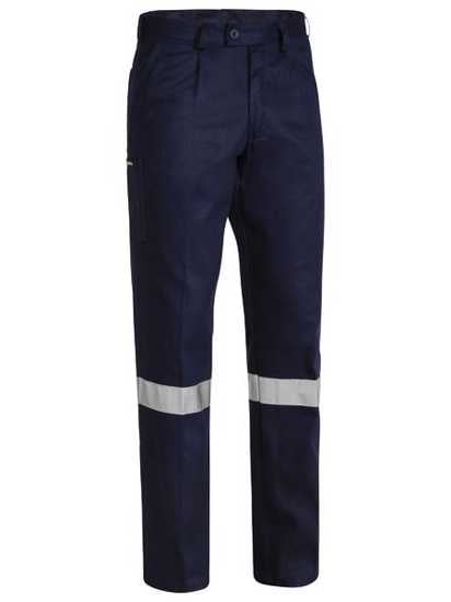 Bisley, Taped Original Work Pant, BP6007T-Stout Fit (Pair) - Navy - Size: 87