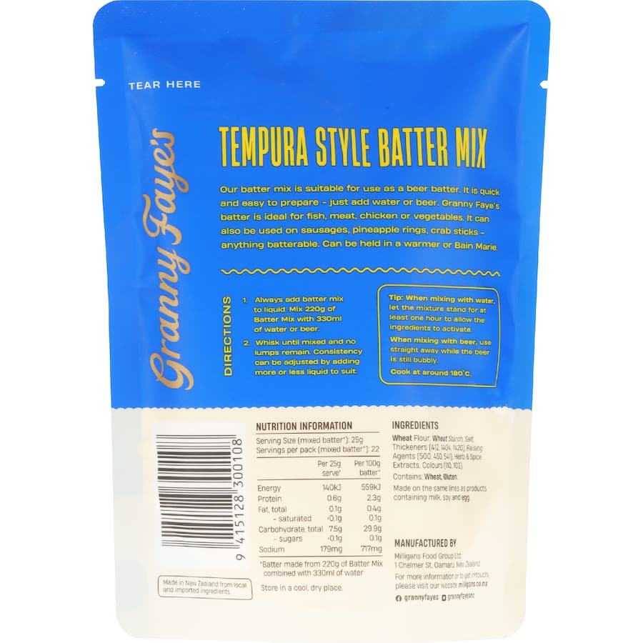 Granny Faye's Batter Mix Tempura 220g
