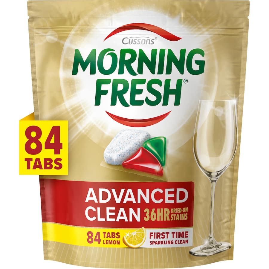 Morning Fresh Advanced Clean Dishwasher Tablets Lemon 84pack
