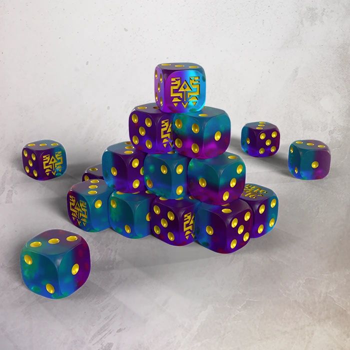 One page Rules - Grimdark Future - Saurian Starhost - Resin Dice Set (20)