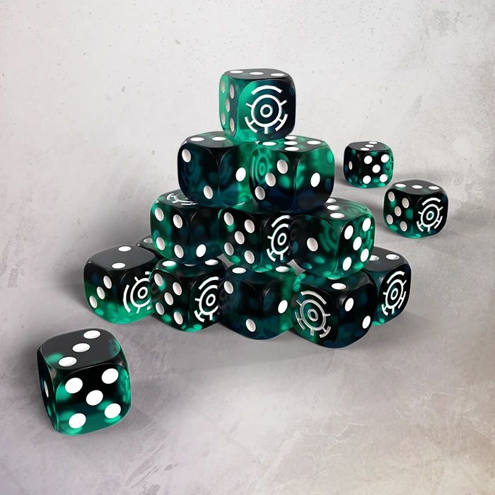 One page Rules - Grimdark Future - Robot Legions - Resin 16mm Dice Set (20)