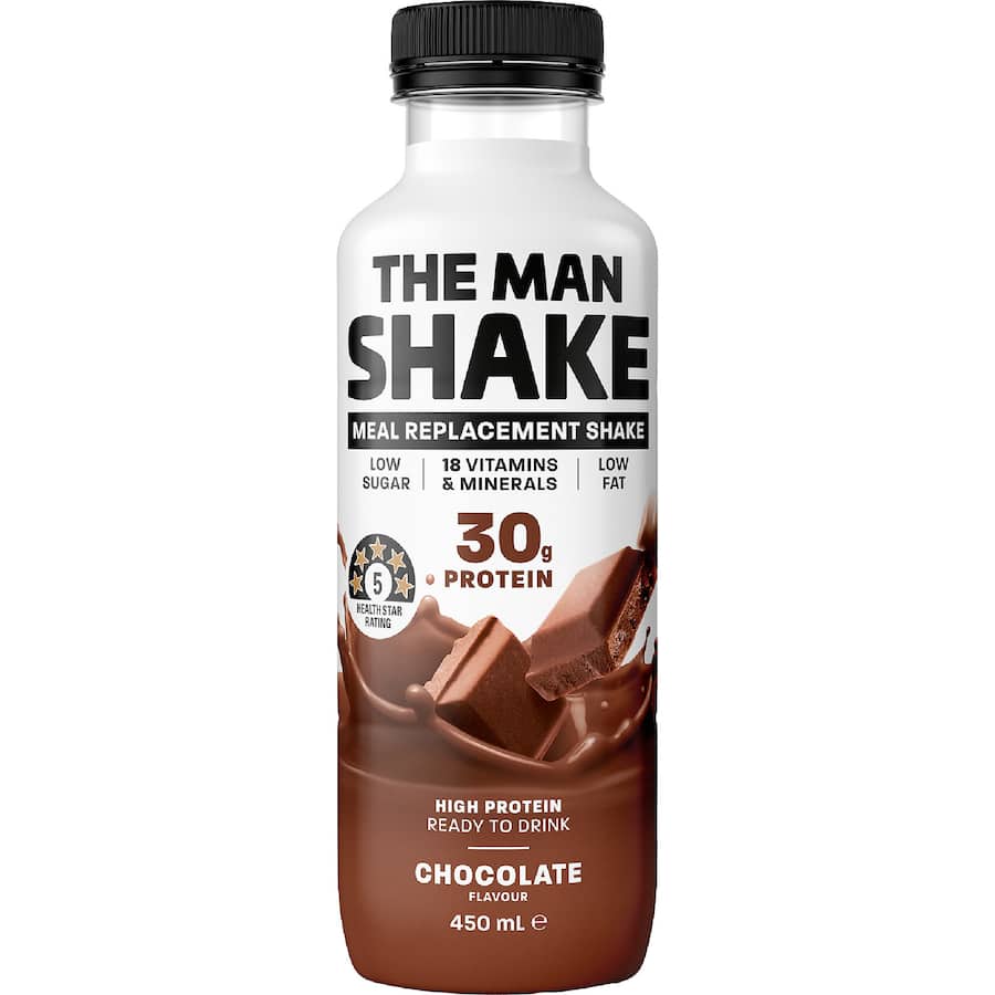 The Man Shake Meal Replacement High Protein Chocolate 450mL