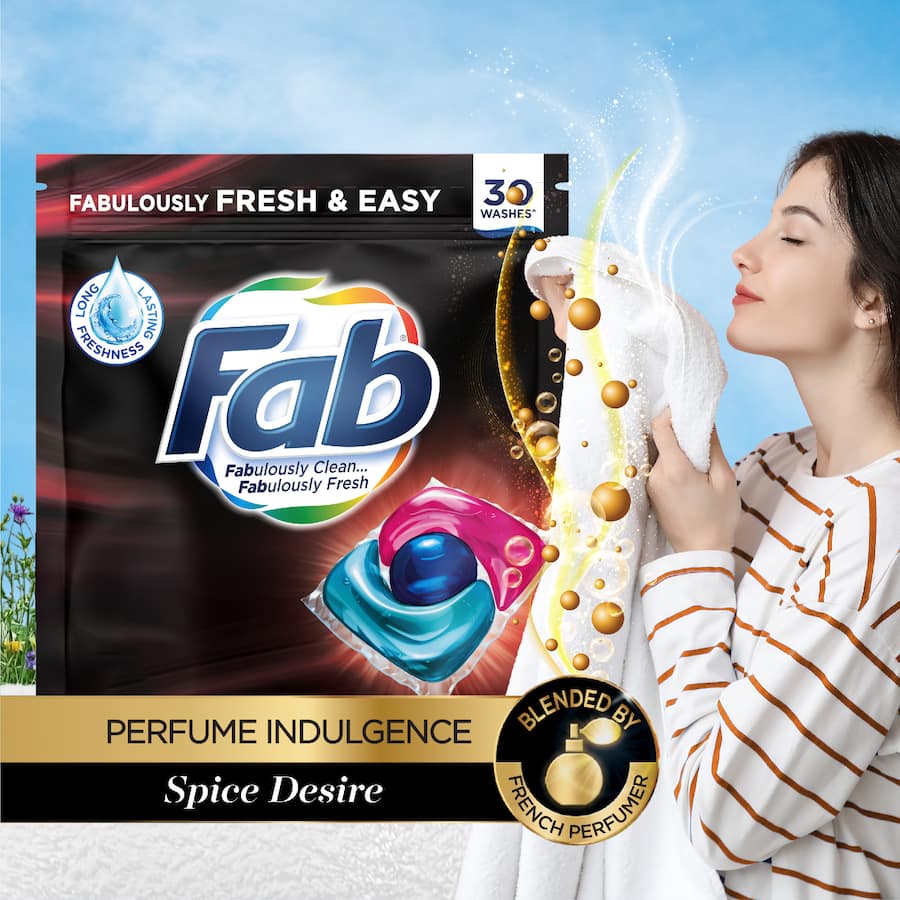 Fab Laundry Capsules Spice Desire 30pack