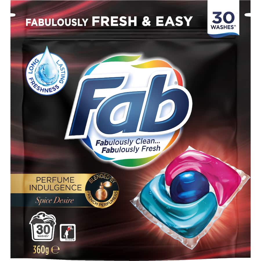 Fab Laundry Capsules Spice Desire 30pack