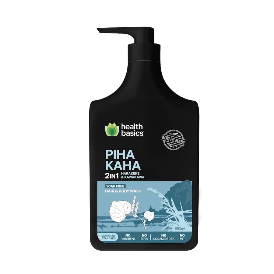 Health Basics Hair & Body Wash 2in1 Piha 950mL
