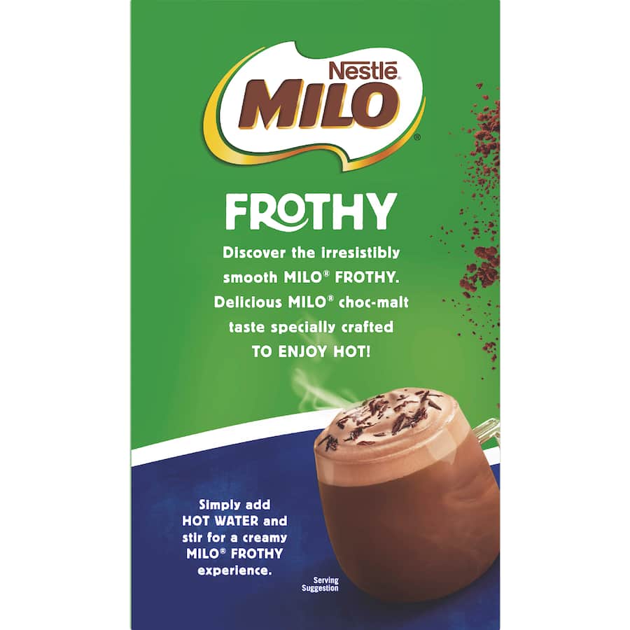 Nestlé Milo Hot Chocolate Frothy 8 pack 136g