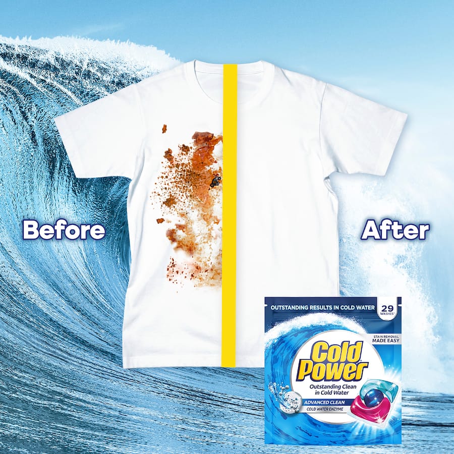 Cold Power Laundry Capsules Advanced Clean 29pack